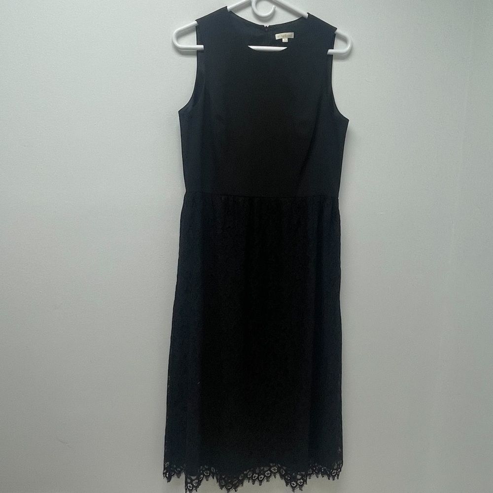 Shoshanna Harlow Black Lace Sleeveless Midi dress, sz 10, lace dress prom formal - Picture 4 of 13